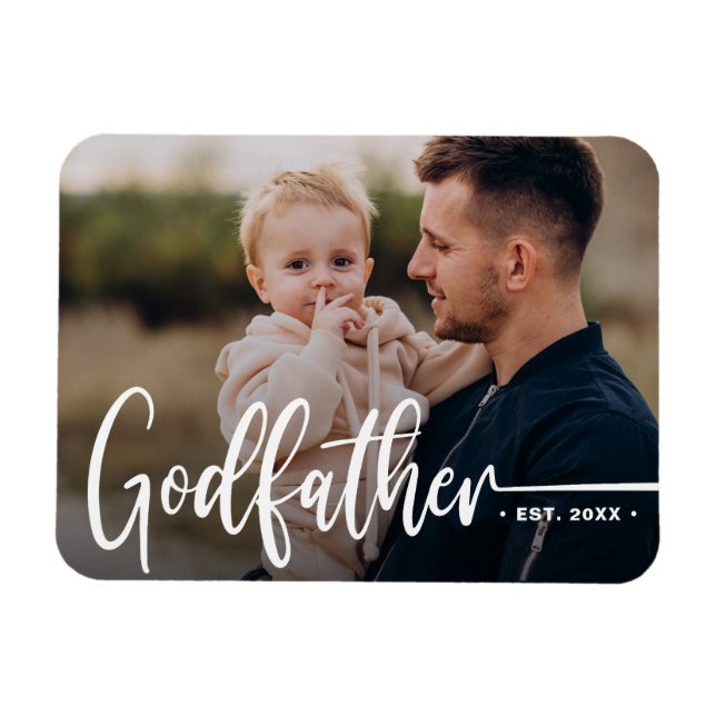 Magnet Flexible Gardien photo moderne de parrain (Horizontal)