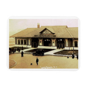 Magnet Flexible Gare de Long Beach, Long Island, NY Vintage