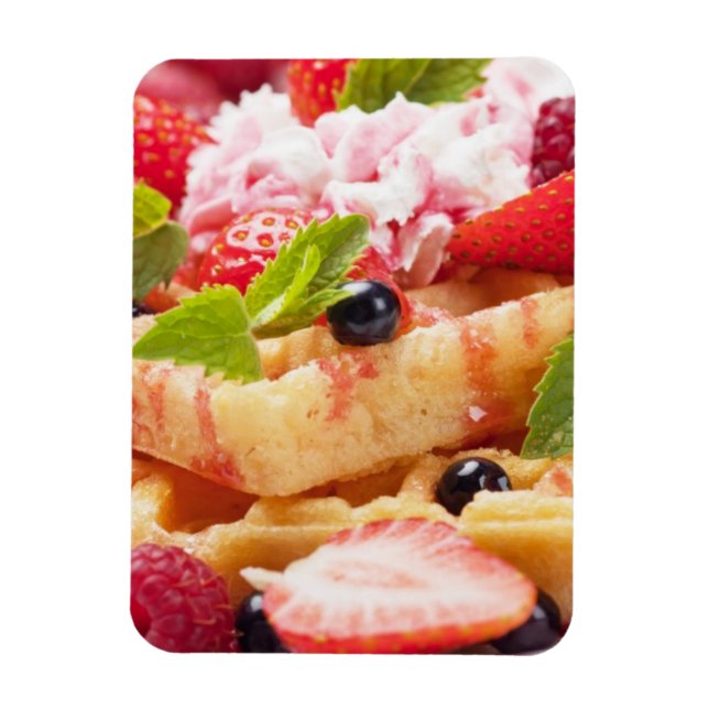 Magnet Flexible Gaufres, fresh berry fruit (Vertical)