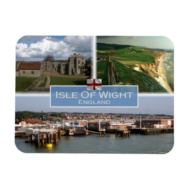 Magnet Flexible GB Royaume-Uni - Angleterre - Île De Wight - (Horizontal)
