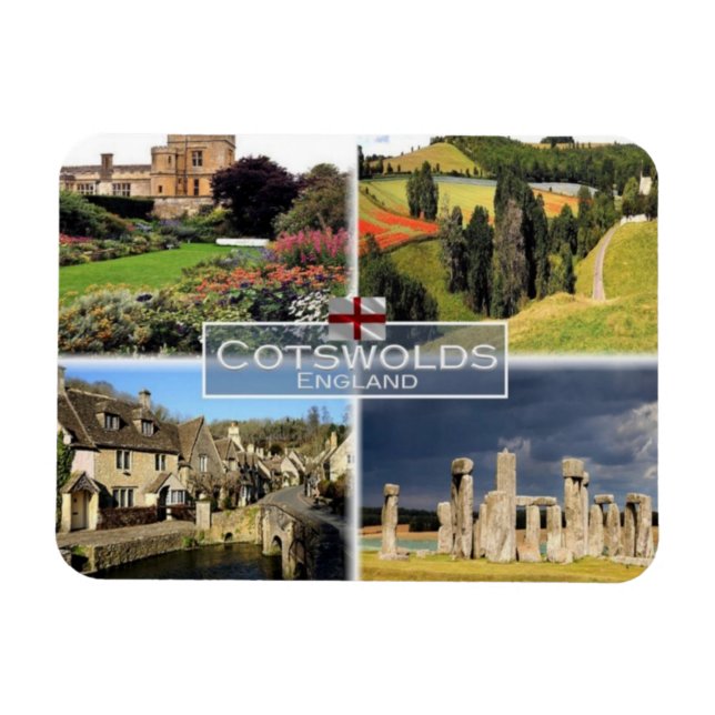 Magnet Flexible GB Royaume-Uni - Angleterre - Les Cotswolds (Horizontal)