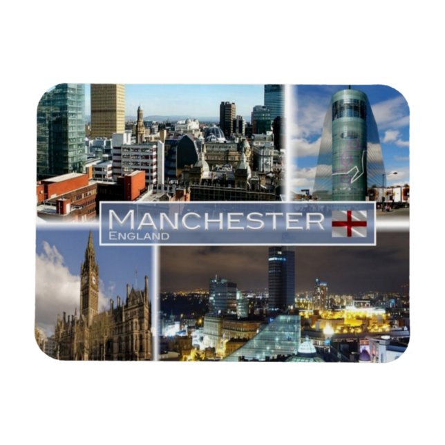 Magnet Flexible GB Royaume-Uni - Angleterre - Manchester - (Horizontal)