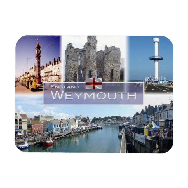 Magnet Flexible GB Royaume-Uni - Angleterre - Weymouth - (Horizontal)