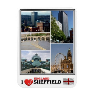 Magnet Flexible GB Royaume-Uni - Angleterre - Yorkshire Sheffield