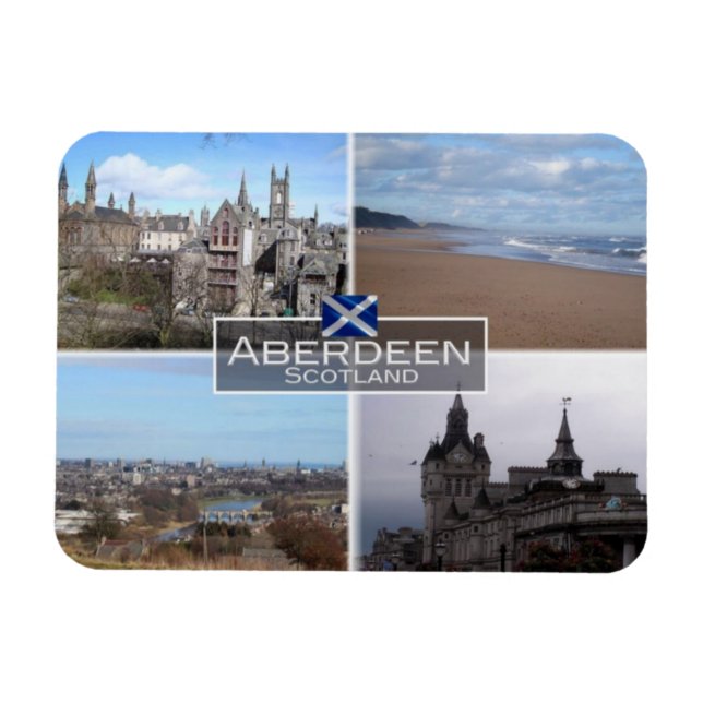 Magnet Flexible GB Royaume-Uni - Ecosse - Aberdeen - (Horizontal)