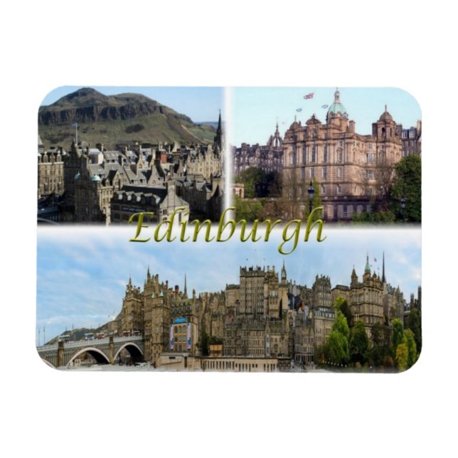 Magnet Flexible GB Royaume-Uni - Ecosse - Edimbourg - (Horizontal)
