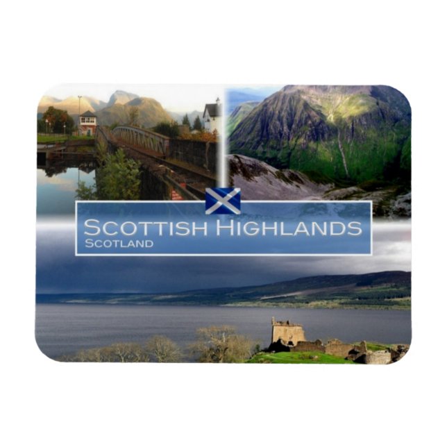 Magnet Flexible GB Royaume-Uni - Ecosse - Highlands écossais (Horizontal)