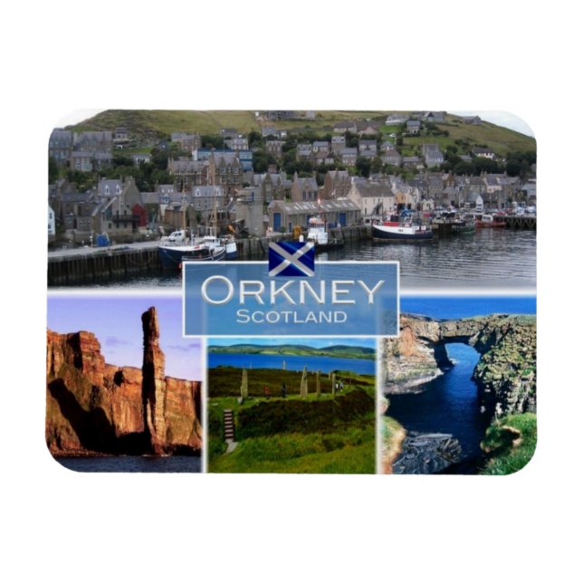 Magnet Flexible GB Royaume-Uni - Ecosse - Îles Orkney (Horizontal)