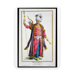 Magnet Flexible Genghis Khan (c.1162-1227) de 'DES Estam de