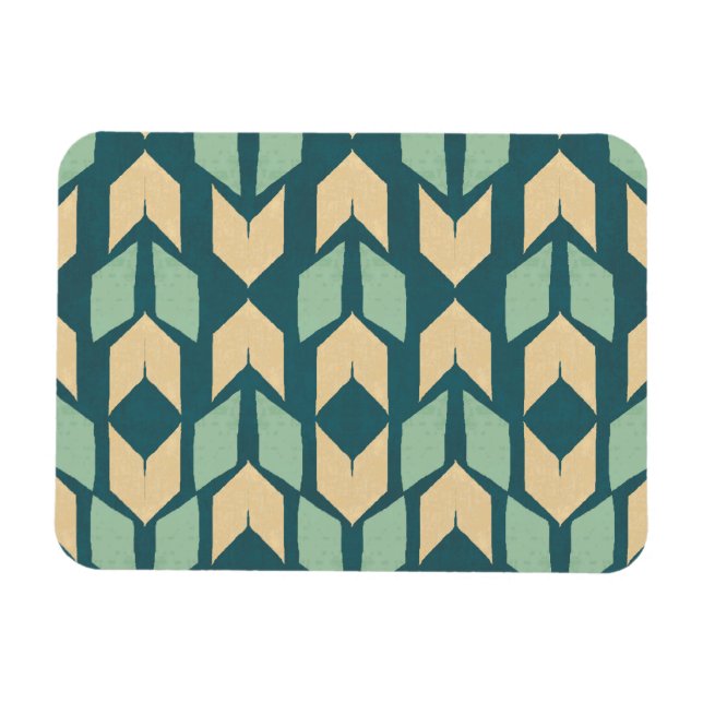 Magnet Flexible Geo Step extérieur | Motif de flèche Turquoise géo (Horizontal)
