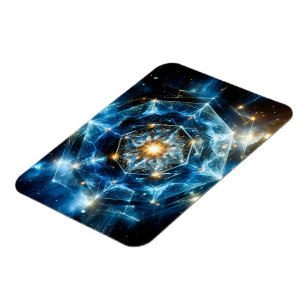 Magnet Flexible Géométrie cosmique mandala étoile univers abstrait