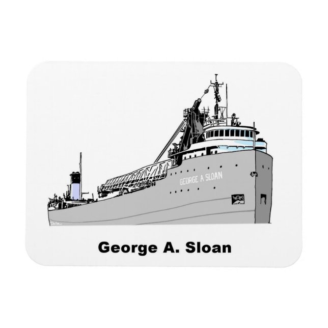 Magnet Flexible George A. Sloan (Horizontal)