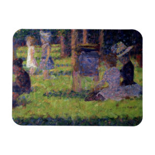 Magnet Flexible Georges Pierre Seurat Etudier pour 'A Sunday Aft