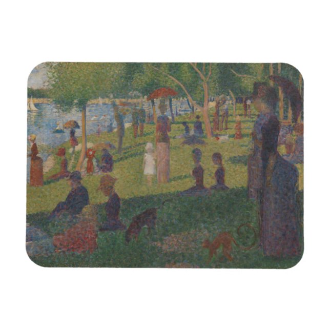 Magnet Flexible Georges Pierre Seurat | Etudier pour un dimanche s (Horizontal)