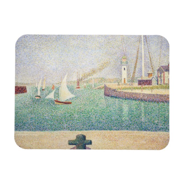 Magnet Flexible Georges Seurat - Entrée du Port de Honfleur (Horizontal)