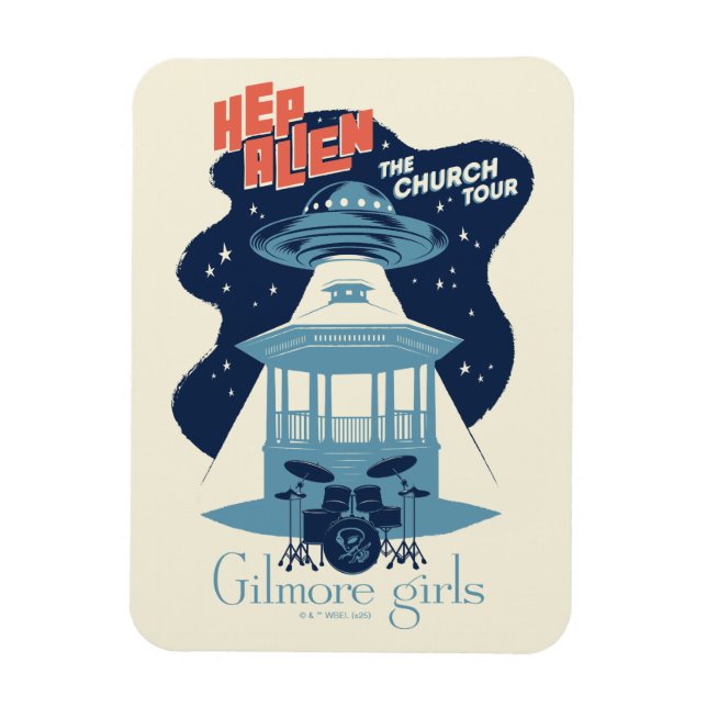 Magnet Flexible Gilmore Girls Hep Alien Church Tour (Vertical)