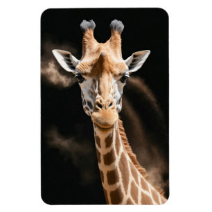 Magnet Flexible Giraffe Animal sauvage Élégant Portrait Dramatique