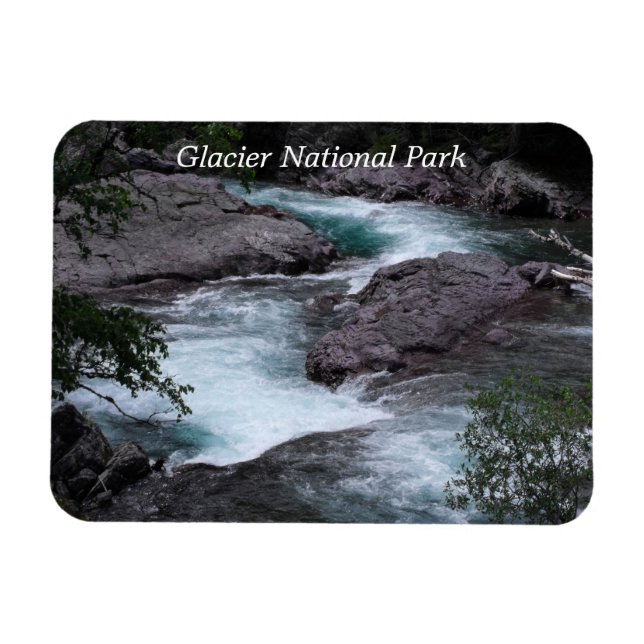 Magnet Flexible Glacier National Park Stream Photo (Horizontal)