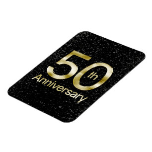 Magnet Flexible Glam Gold 50th Anniversary