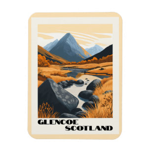 Magnet Flexible Glencoe, Écosse - Superbes Highlands écossais