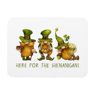 Magnet Flexible Gnomes irlandais mignons Personnalisé Bonne St Pat