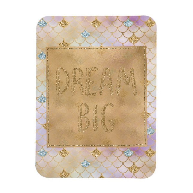 Magnet Flexible Gold Aqua Parties scintillant Dream Purple Sirène (Vertical)
