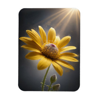 Magnet Flexible Golden Bloom – Yellow Flower Macro Photography 