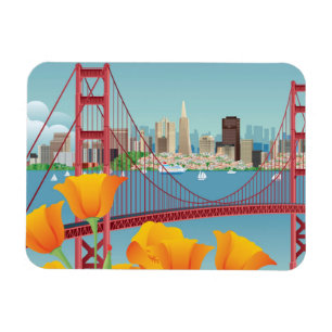 Magnet Flexible Golden gate bridge   San Francisco, CA