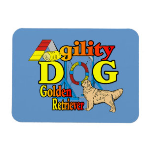 Magnet Flexible Golden Retriever Agilité