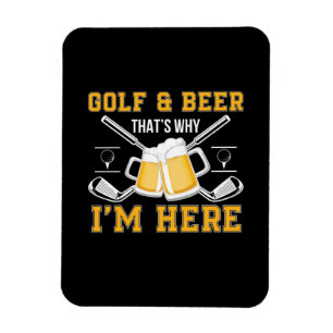 Magnet Flexible Golf et bière d'anniversaire pour buveur de bière