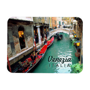 Magnet Flexible Gondoles sur un petit canal à Venise