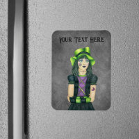 Gothique fille Casquette vert Tattoos Gants sur Gr