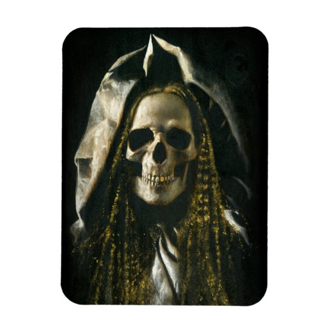 Magnet Flexible Gothique Squelette Fantôme Aimant Flexible (Vertical)