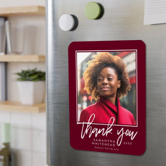 Magnet Flexible Graduate moderne 2022 Photo Bourgogne Merci (Créateur téléchargé)