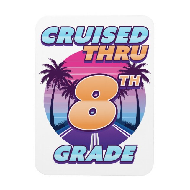 Magnet Flexible Graduation de 8e année au Tru (Vertical)