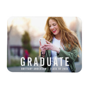 Magnet Flexible Graduation moderne   Graduate Photo Faire-part