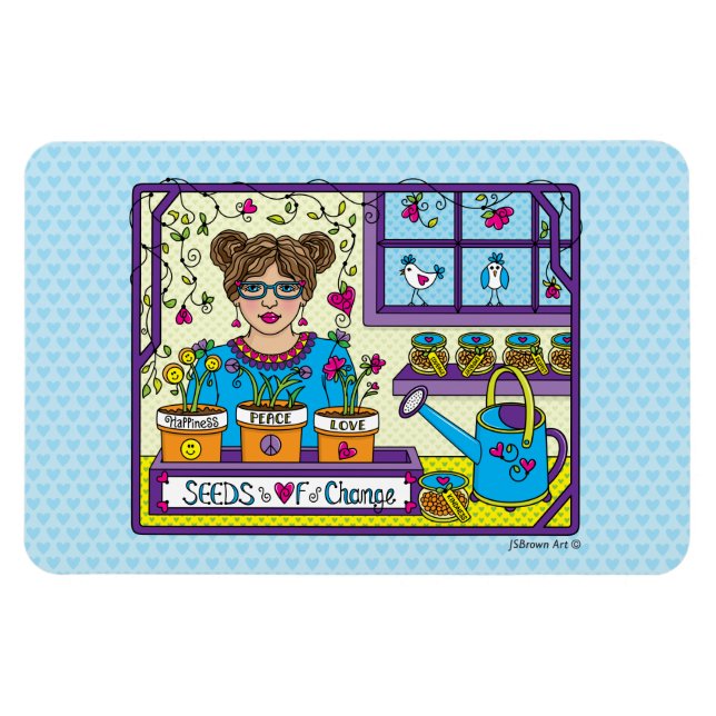 Magnet Flexible Graines De Change_Aimant Flexible 6"x4" (Horizontal)