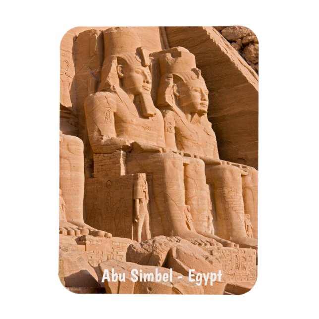 Magnet Flexible Grand Temple d'Abou Simbel - Ramses II - Egypte (Vertical)