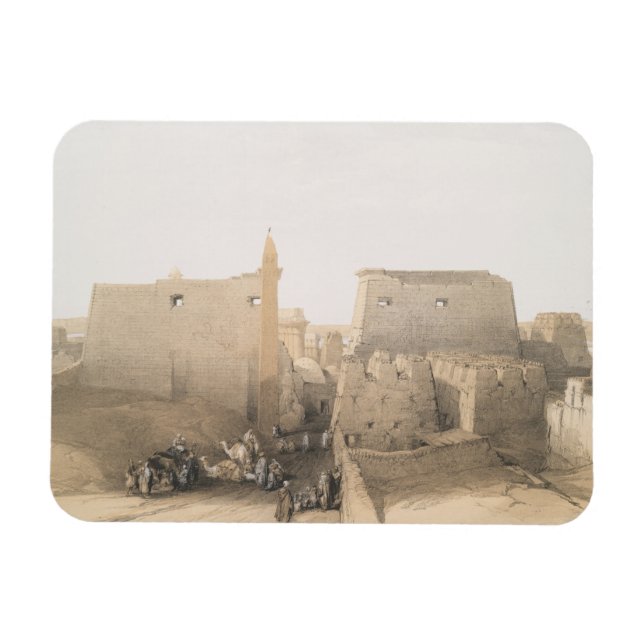 Magnet Flexible Grande entrée du Temple de Louxor, Egypte (Horizontal)