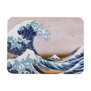 Magnet Flexible Grande vague du tsunami Kanagawa Japon par Hokusai