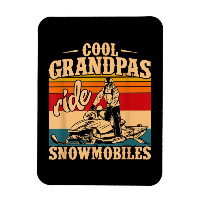 Magnet Flexible Grandpas cool randonnée Motoneige Motoneige Motone (Vertical)