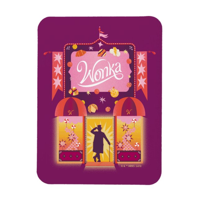 Magnet Flexible Graphique de la boutique Wonka Candy (Vertical)