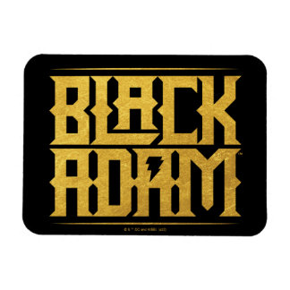 Magnet Flexible Graphique de nom empilé Adam noir