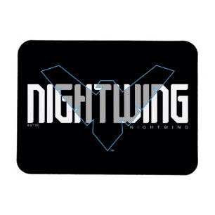 Magnet Flexible Graphique de nom high-tech Nightwing