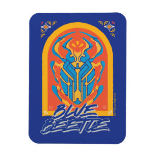 Magnet Flexible Graphique de Talavera de scarabée bleu