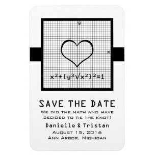 Magnet Flexible Graphique en mathématiques du coeur d'ébène Enregi