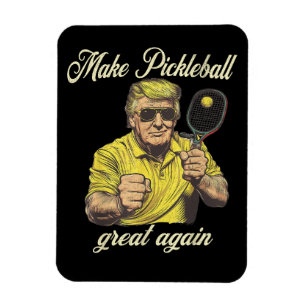 Magnet Flexible Graphiques drôles pour amateurs de Pickle Ball