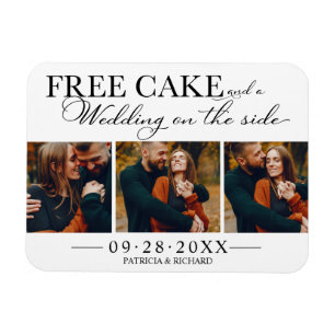 Magnet Flexible Gratuit Gâteau Mariage Drôle Enregistrer La Date 3
