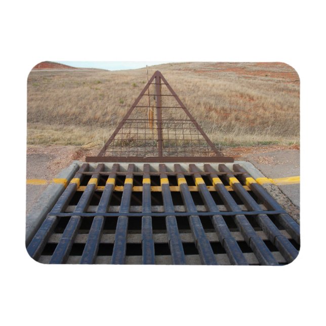 Magnet Flexible Gravel Gravel Road. Wyoming, Ouest (Horizontal)