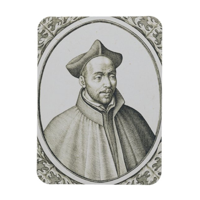 Magnet Flexible Gravure antique de Saint Ignace de Loyola Art anci (Vertical)